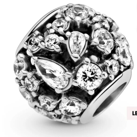 PANDORA SPARKLE SPARKLING ROUND OPENWORK CHARMSKU: 799225C01 - Picture 1 of 5